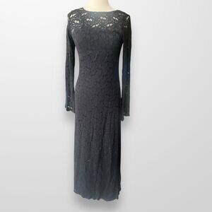 Show Me Your Mumu Angelica Maxi Dress‎ Women Size Small Black Lace Party NEW